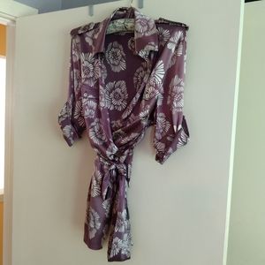 Beautiful Silk Wrap Blouse